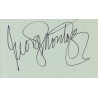 George Montgomery Autograph Signature Card