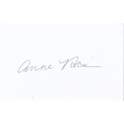 Anne Rice Autograph...