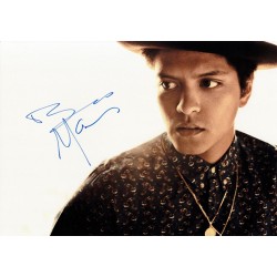 Bruno Mars Autographed Photo