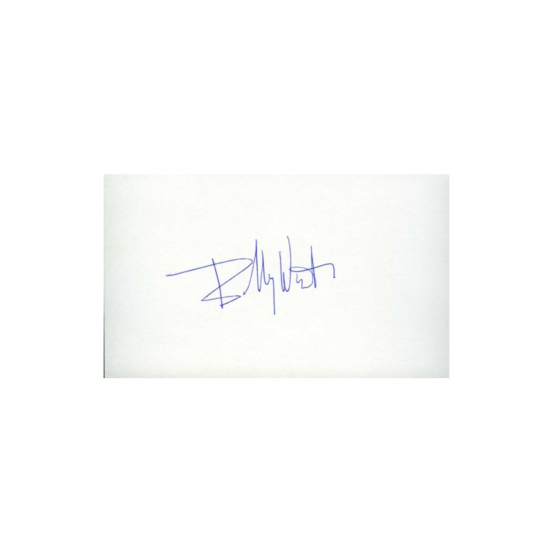 Billy Wirth Autograph Signature Card