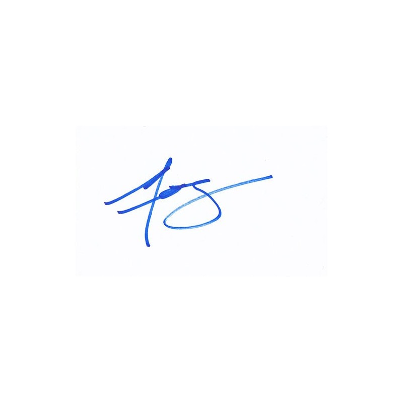 Morgan Freeman Autograph Signature Card