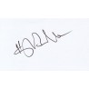 Hugh Bonneville Autograph Signature Card