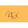 Robert Plant Autograph Signature Card