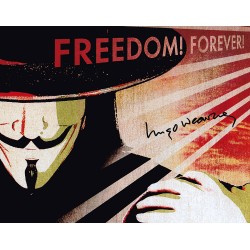 Autograph Signed V for Vendetta Photo Hugo Weaving COA 