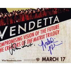 V for Vendetta Full-Size Movie Poster Deluxe Framed with Hugo Weaving –  Palm Beach Autographs LLC