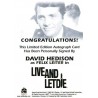 James Bond Live and Let Die David Hedison Trading Card