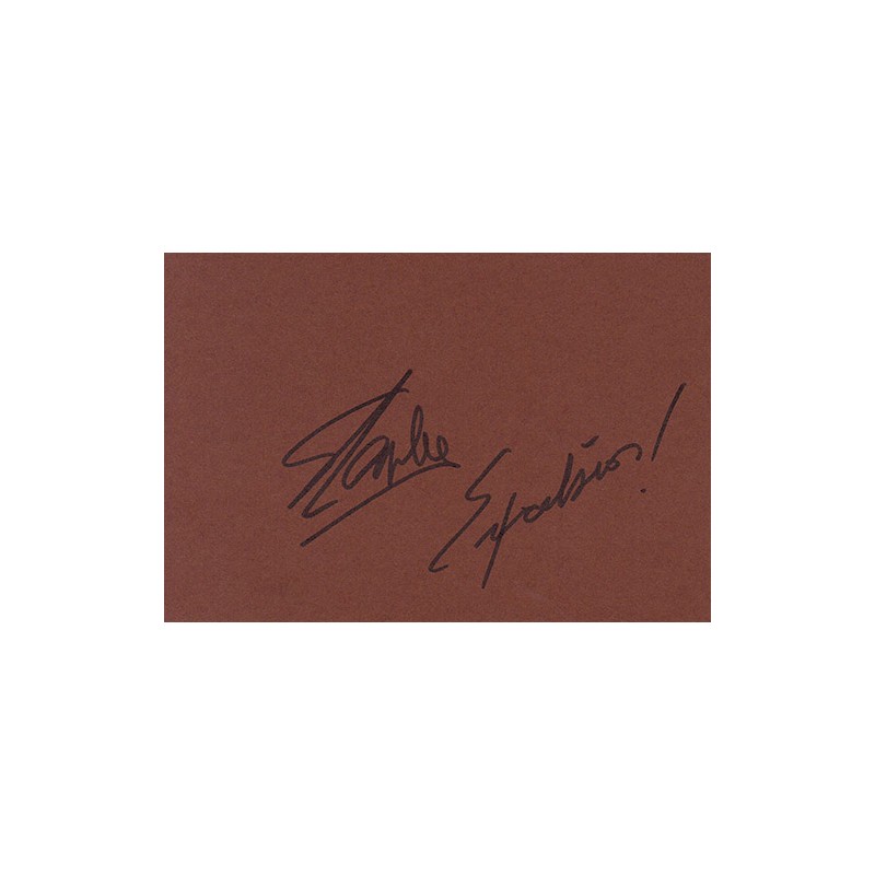 Stan Lee Autograph Signature Card