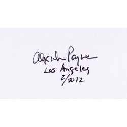 Alexander Payne Autograph...