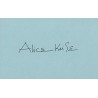 Alice Krige Autograph Signature Card