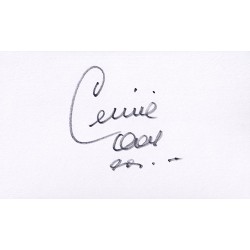 Celine Dion Autograph Signature Card