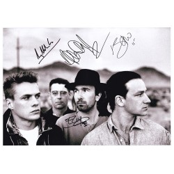 U2 Autographed Poster