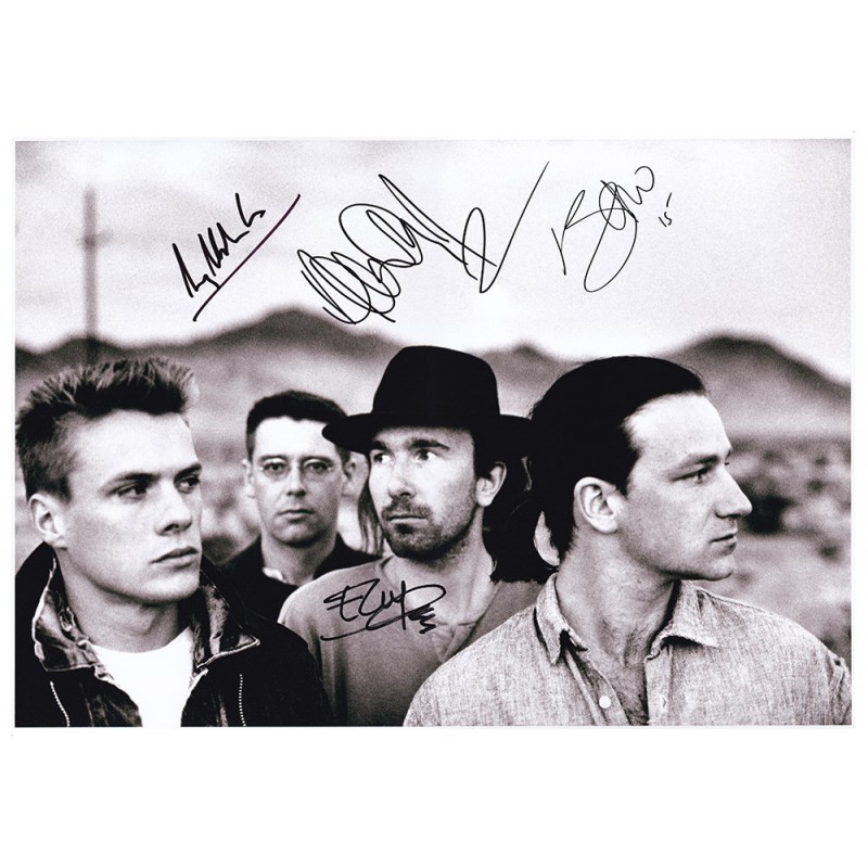 U2 Autographed Poster
