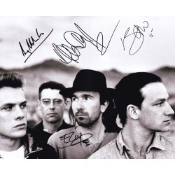 U2 Autographed Poster