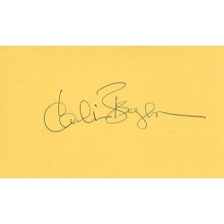 Candice Bergen Autograph Signature Card