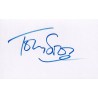 Toby Stephens Autograph Signature Card