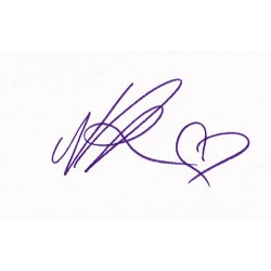 Nicole Kidman Autograph Signature Card