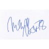 Michael Nyqvist Autograph Signature Card
