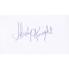 Shirley Knight Autographed Card