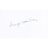 Hugo Weaving Autographed Card