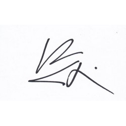 Ben Stiller Autographed Card