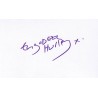 Elizabeth Hurley Autographed Card