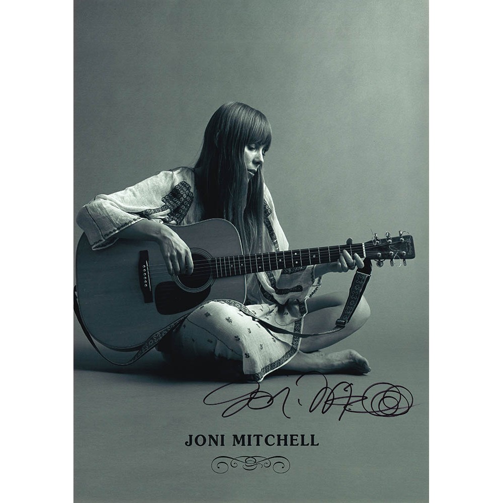 Joni Mitchell Signed Poster