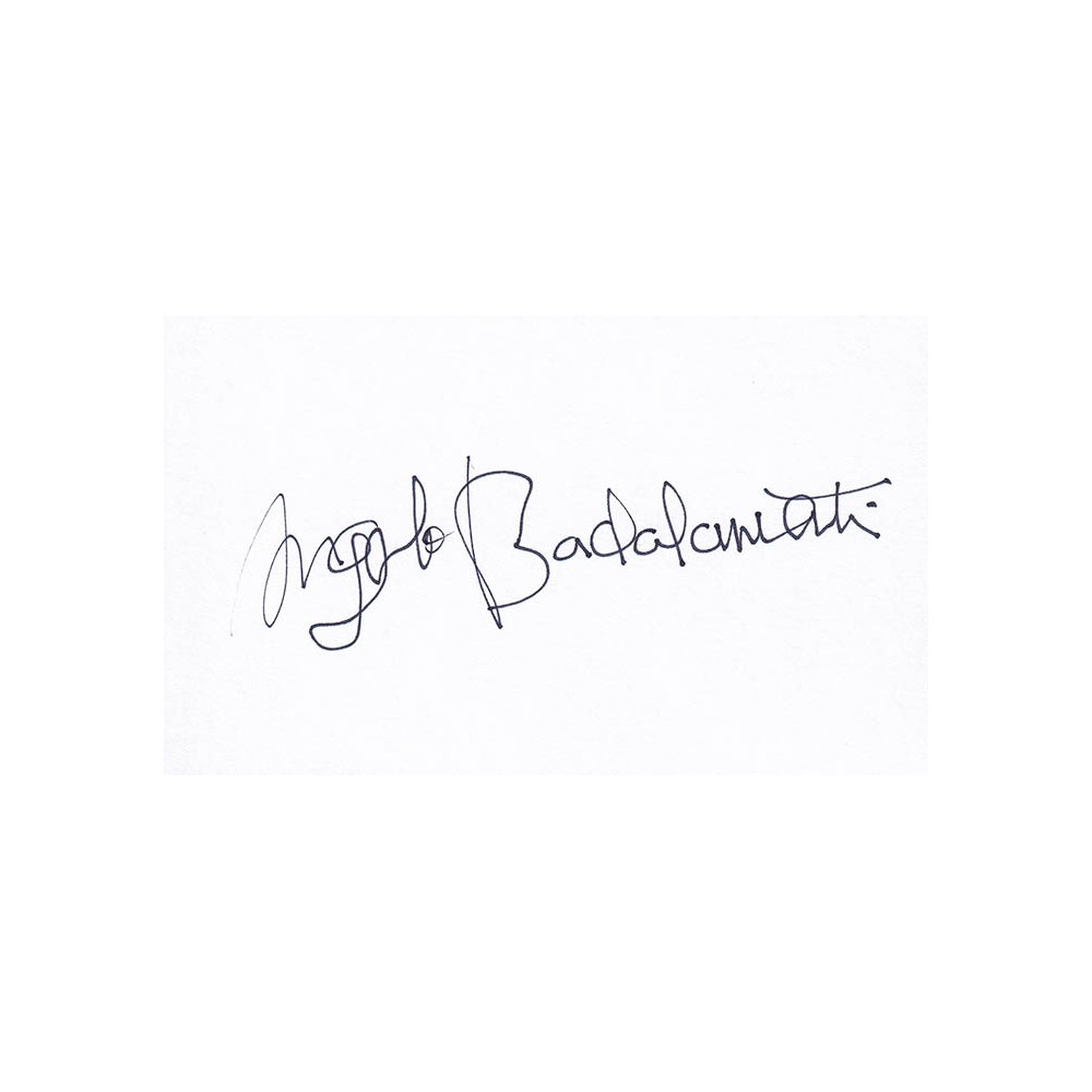 Angelo Badalamenti Autographed Card