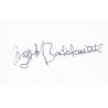 Angelo Badalamenti Autographed Card