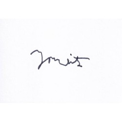 Tom Waits Autographed Card