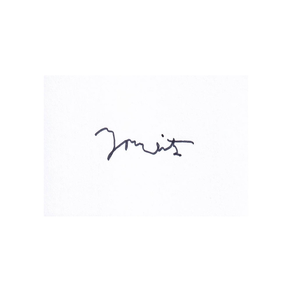 Tom Waits Autographed Card