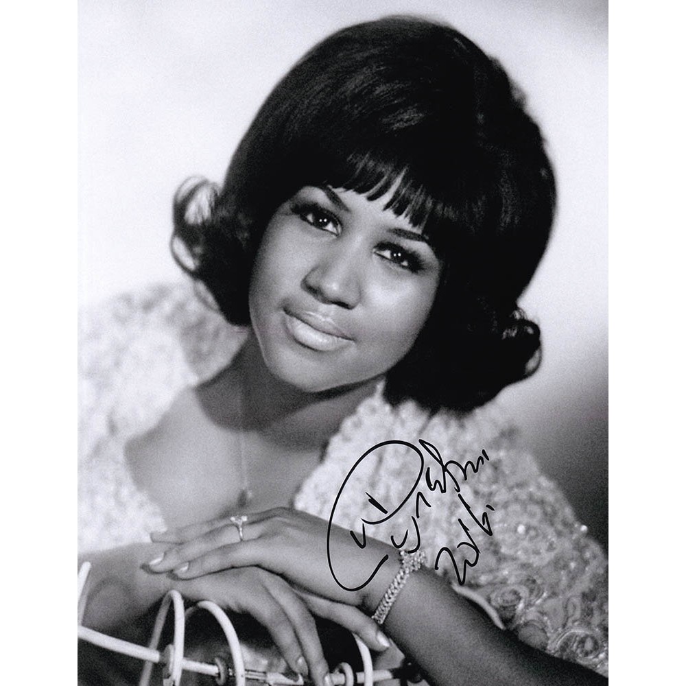 Aretha Franklin Signed Photograph