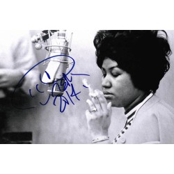 Aretha Franklin Autographed Card