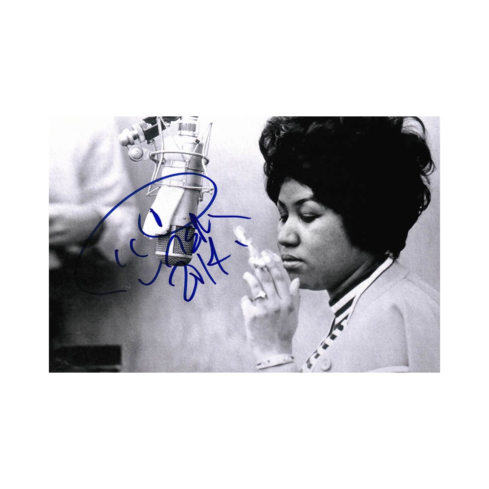 Aretha Franklin Autographed Card