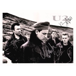 U2 Autographed Poster