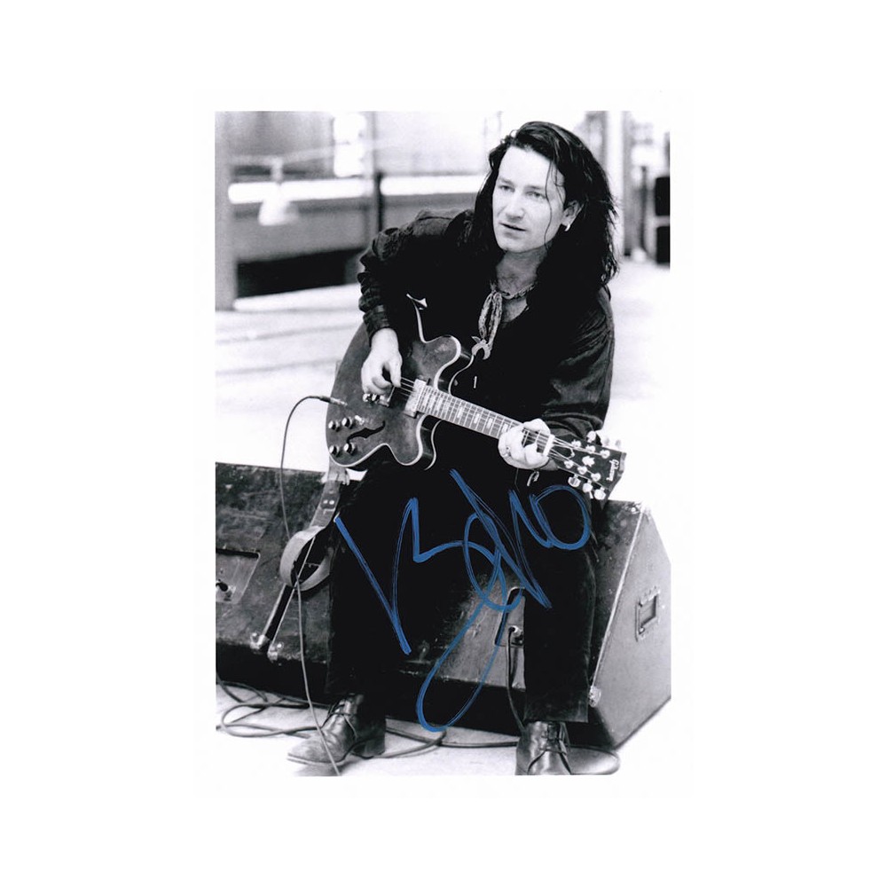 U2 Autographed Card