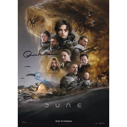 Dune Part One signed-poster-autographed-memorabilia