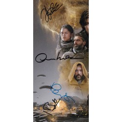 Dune Part One signed-poster-autographed-memorabilia