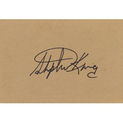 Stephen King Autographed Card