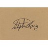 Stephen King Autographed Card