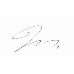 Jane Horrocks Autographed Card
