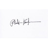 Philip Kaufman Autographed Card