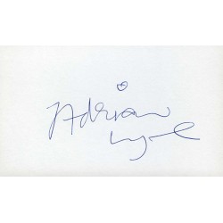 Adrian Lyne Autographed Card