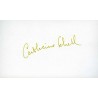 Catherine Schell Autograph Signature Card