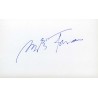 Milos Forman Autograph Signature Card