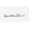 Francesca Annis Autograph Signature Card
