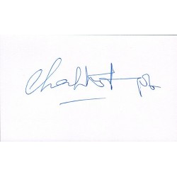 Charlotte Rampling Signature