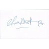 Charlotte Rampling Signature
