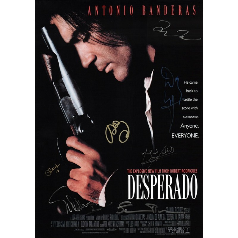 Stills of Salma Hayek and Antonio Banderas for Desperado (1995