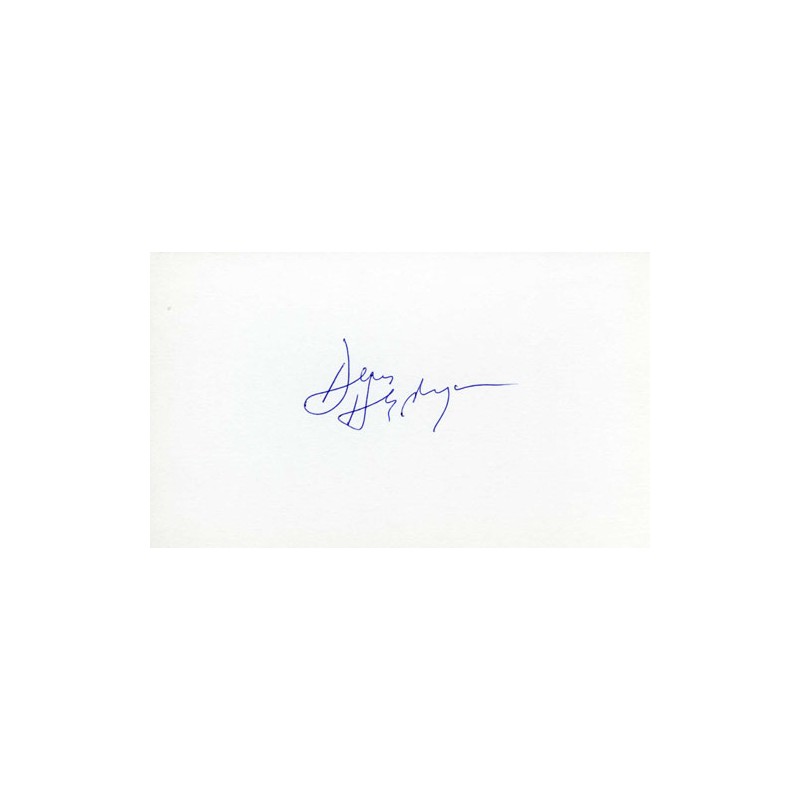 Dan Hedaya Autograph Signature Card